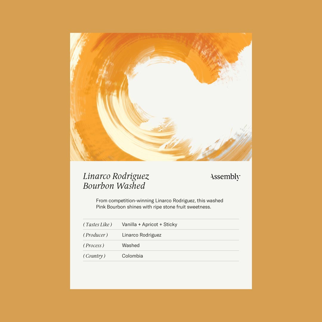 Photo of Colombia — Linarco Rodriguez Bourbon Washed Taste Card