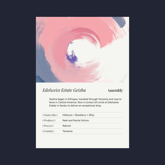 Tanzania — Edelweiss Estate Geisha Taste Card